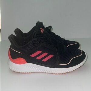 Adidas Black and Pink Running Shoes